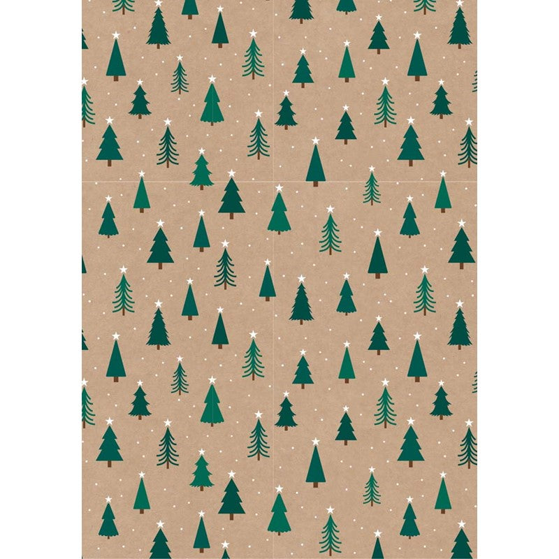 Rouleau cadeau Noël 3m Kraft Motif