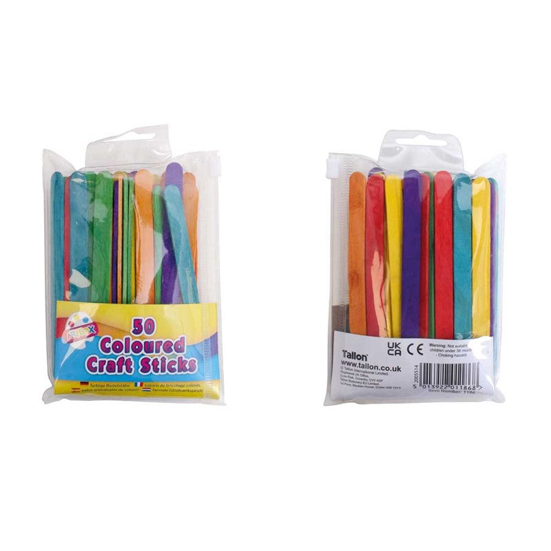 Bâtonnets de bricolage colorés