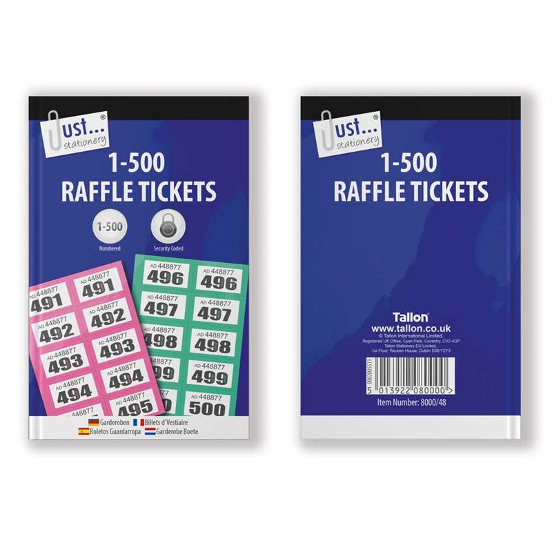 Billets de vestiaire 1-500