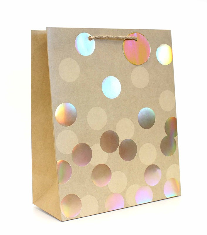 Gift Bag - Gold Spots - Large