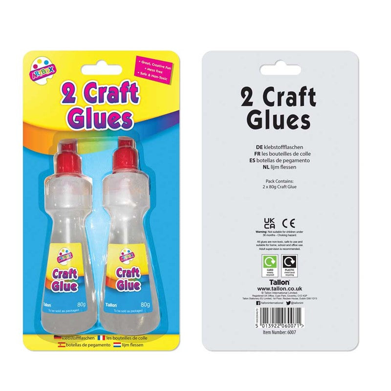 2 flacons applicateurs de colle artisanale de 80 ml