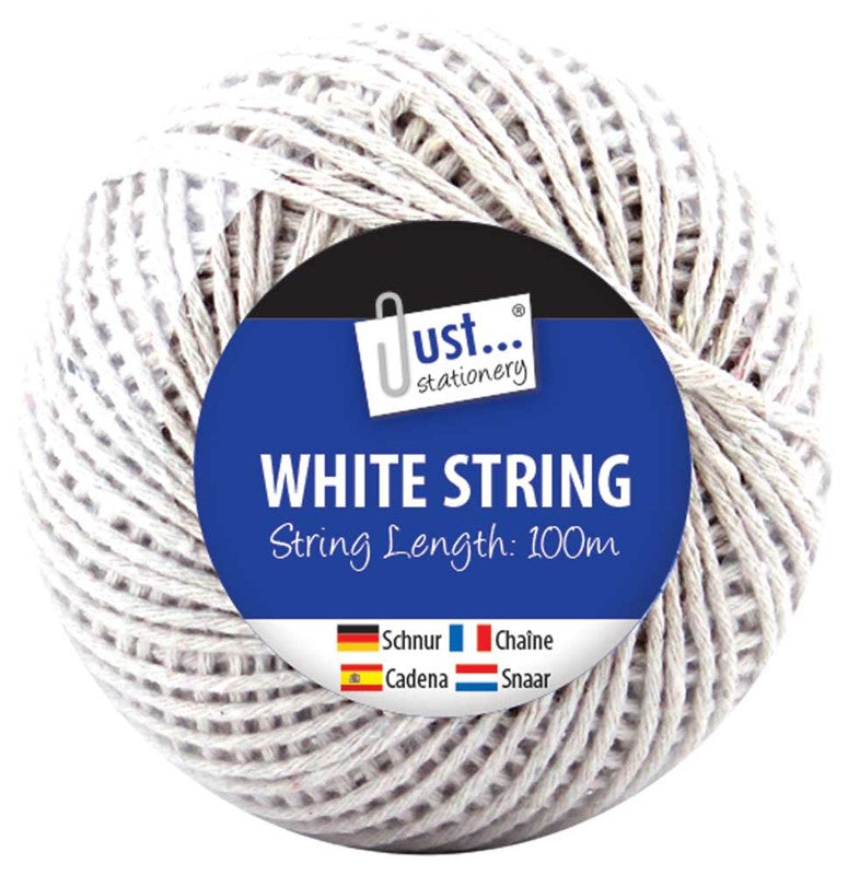Pelote de ficelle blanche de 100 m