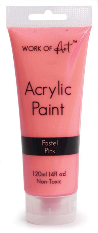 Peinture acrylique rose pastel
