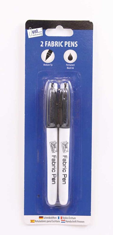2 feutres indélébiles pour tissu