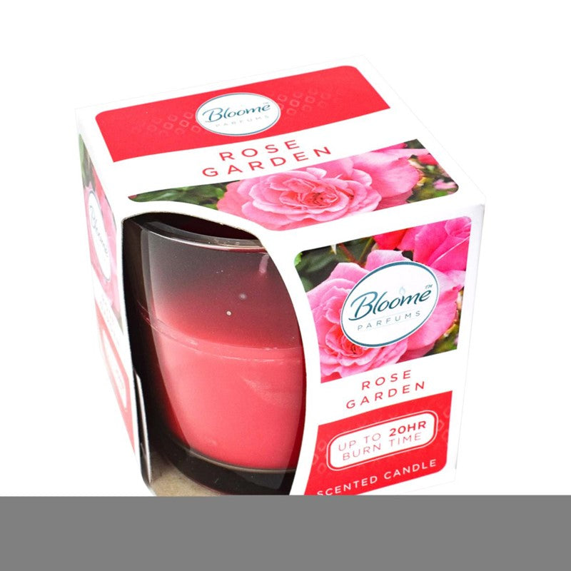 Fragranced Glass Jar Candle - Rose Garden