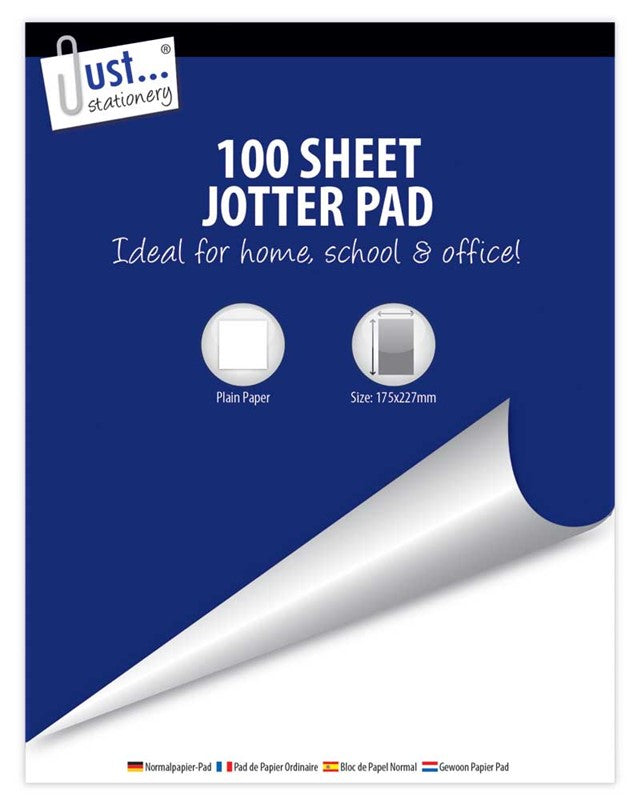 Bloc-notes de 100 feuilles format super économique