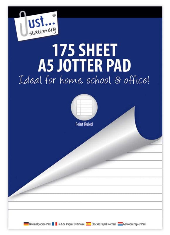 Bloc-notes de 175 feuilles avec pare-chocs