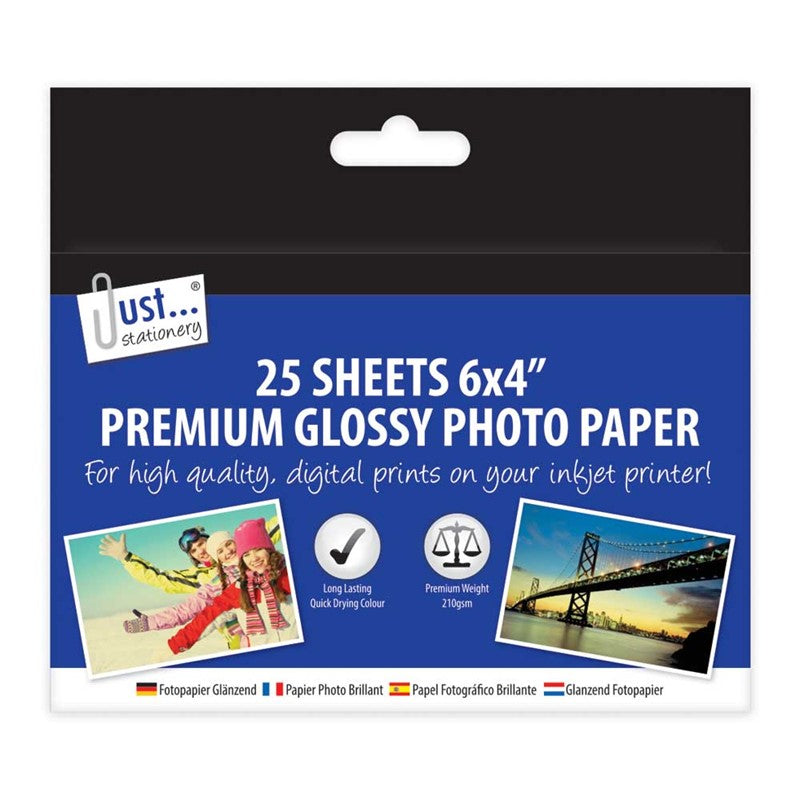 25 feuilles de papier photo A6 (10x15 cm)