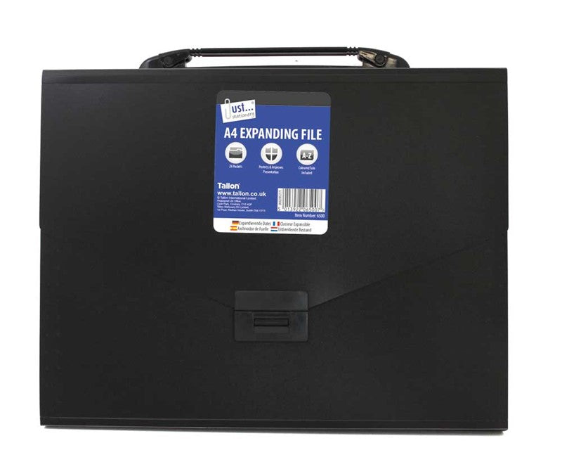 Classeur extensible A4 en plastique à 26 compartiments