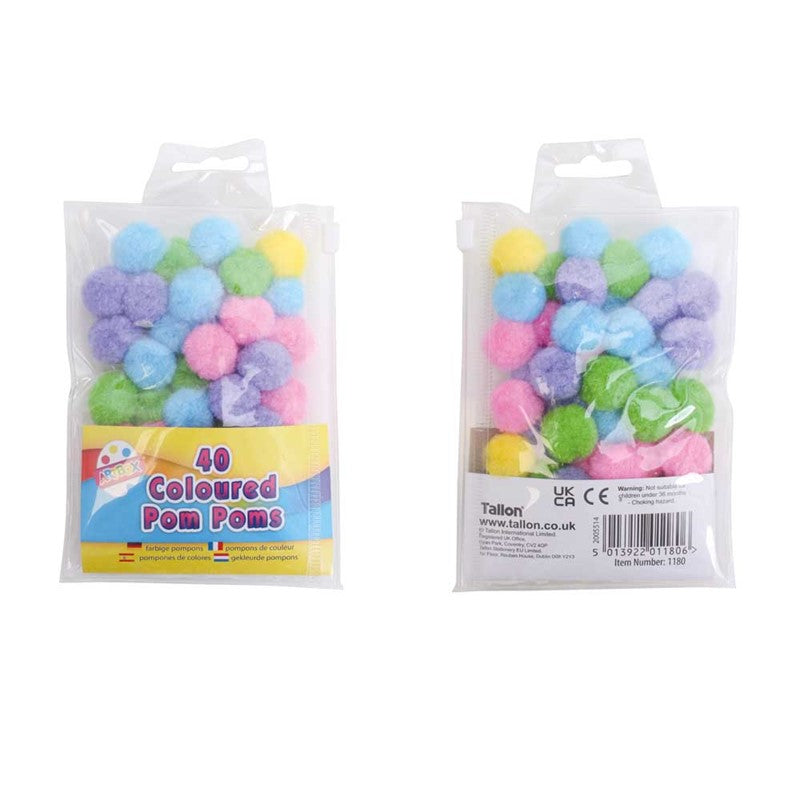 Pompons assortis de 2,5 cm