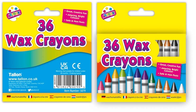 36 Wax Crayons