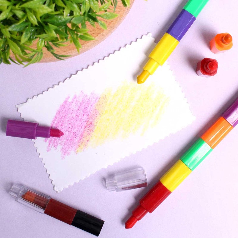 18 Crayons empilables