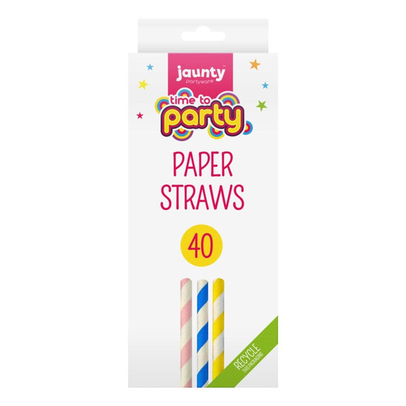Pailles en papier paquet de 40