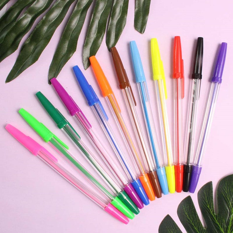 12 Stylos-bille multicolores