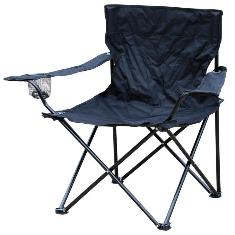 CHAISES PLIANTES AVEC PORTE-GOBELET COULEURS ASSORTIES