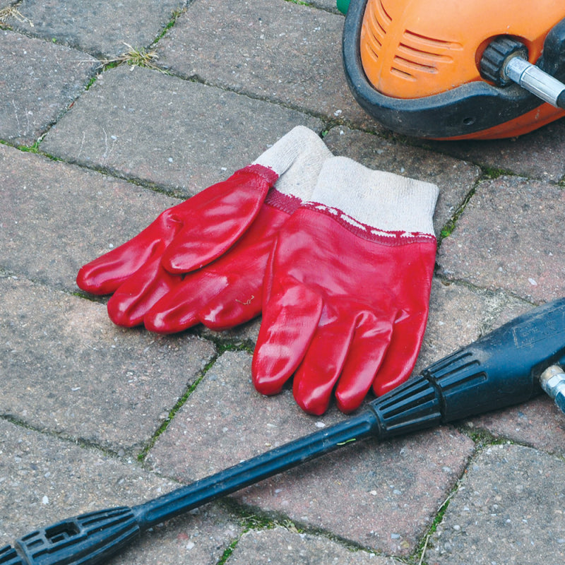 GANTS EN CAOUTCHOUC ROUGE