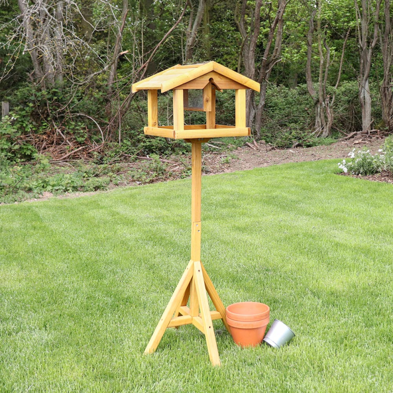 BIRD TABLE WITH BUILT IN FEEDER