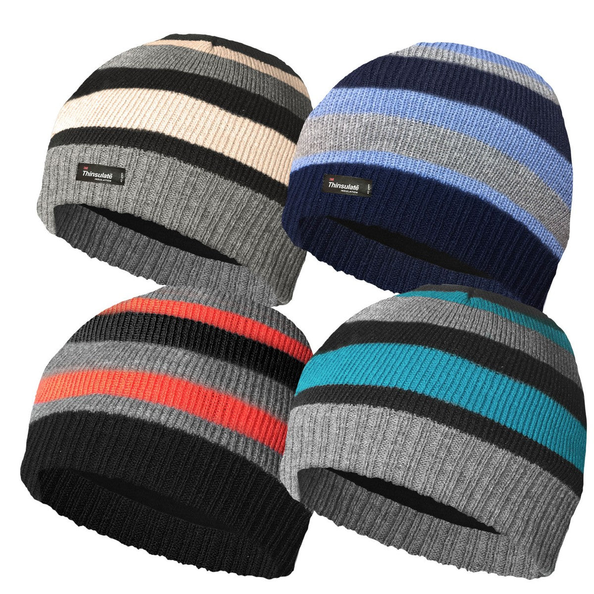 Boys Striped Beanie Hat