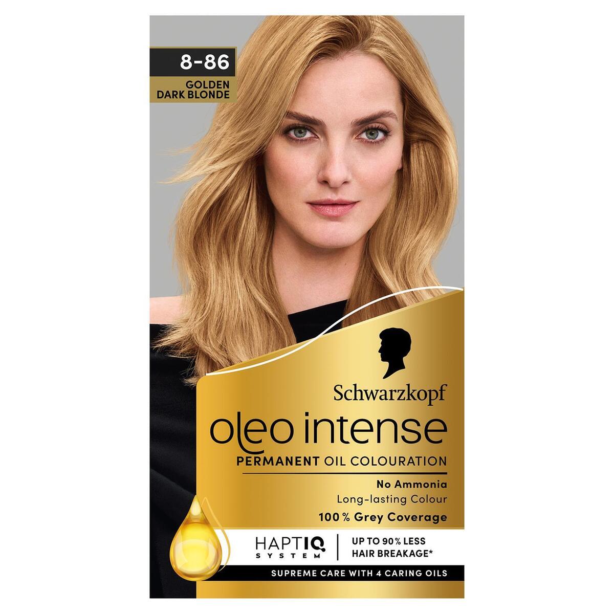 Schwarzkopf Oleo Intense Golden Dark Blonde Hair Dye 8-86