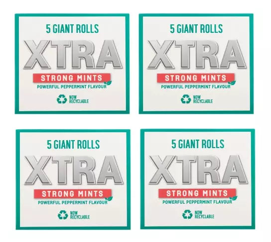 Extra Xtra Strong Giant Mints40 Rolls*44g EACH Peppermint Mints