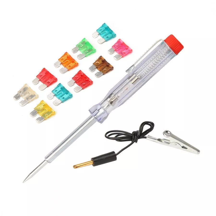 Kit de fusibles 10 pièces avec testeur automatique