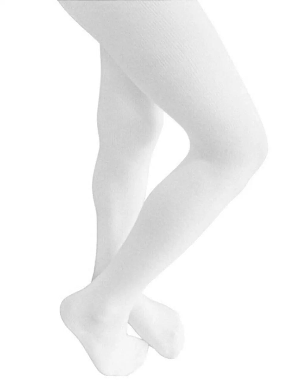 Cotton Rich Tights white Girls size 5-6 for Comfort & Style
