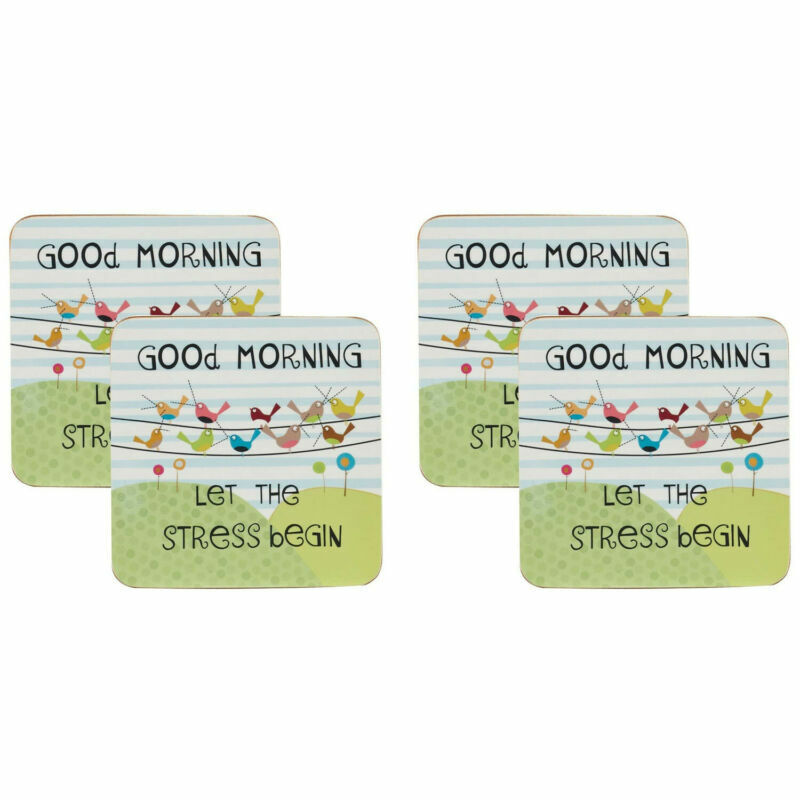 Lot de 4 sous-verres Goodlife by Churchill dans le paquet "Good Morning"