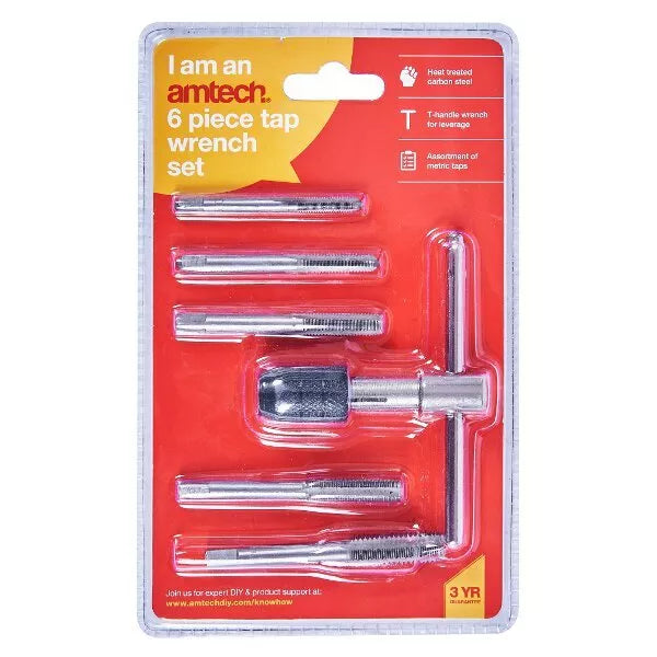JEU DE 6 PORTE-OUTILS POUR TARAUDAGE AMTECH