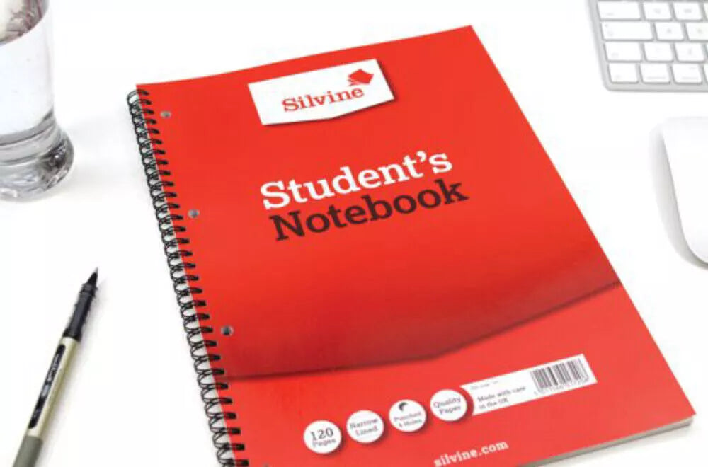Cahier d'écolier à spirale Silvine 203mm x 163mm 120 pages