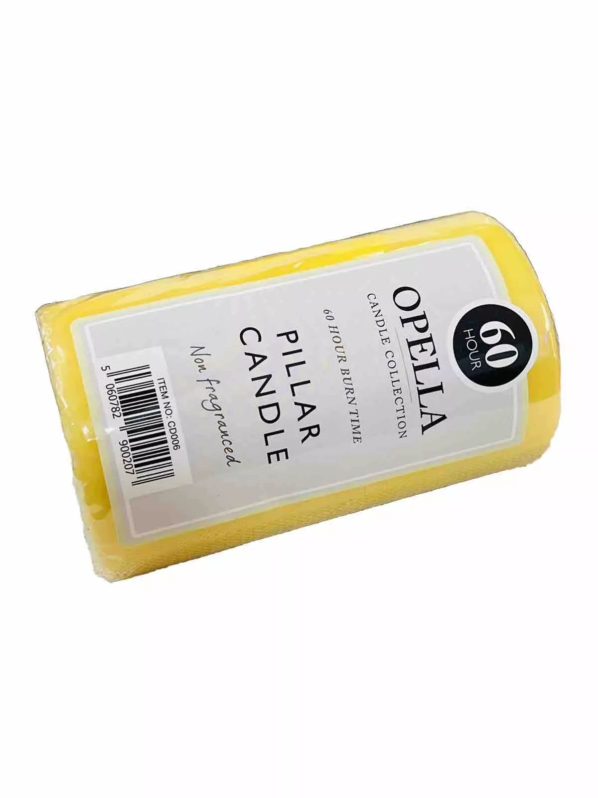 Bougie Pilier Opella 60 Heures de Combustion Non Parfumée