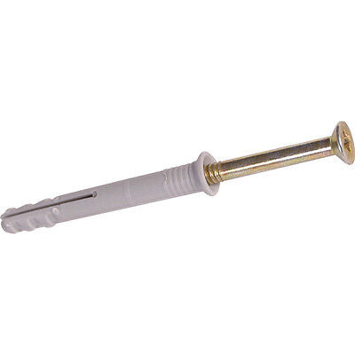 Hammer Fixings, Nylon Plugs M8 X 100 2pk