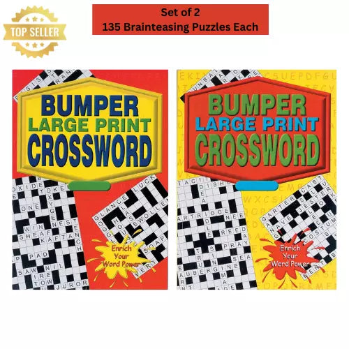 BUMPER LARGE PRINT CROSSWORD BOOK 9 & 10