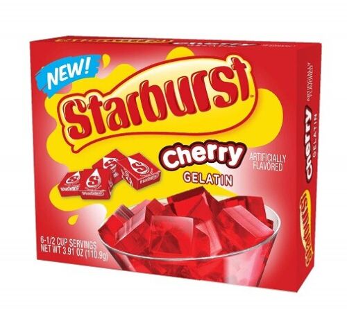 Starburst Jello Cherry Gelatin 3.91 Oz