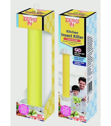 Insect Killer Sticky Adhesive Bug & Fly Control Hanging Unit Kitchen Greenhouse