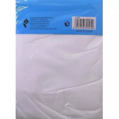 Lusons Adorn Elastic Fitted Double Mattress Cover White 152 x 190cm