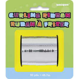 Unique Silver Curling Ribbon 50 yds