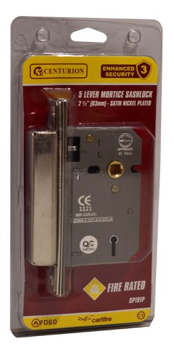 Centurion 63mm (2 1/2") SNP 5 Lever Mortice Sashlock
