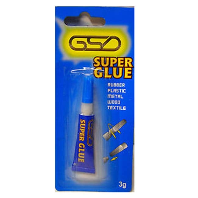 GSD Super Glue 3g Adhesive Multi Purpose For Metal Plastic Paper Rubber