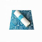Sets de table ronds Milano sarcelle (x8)