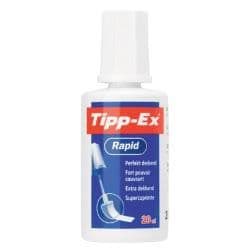 Tipp-Ex Rapid Liquide Correcteur Séchage Rapide avec Applicateur Mousse 20ml