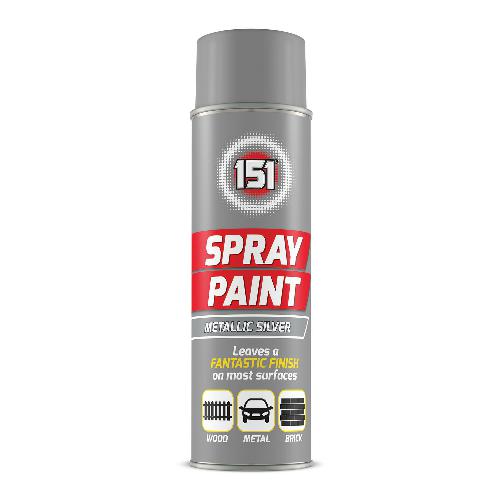 151 PEINTURE EN AÉROSOL ARGENT MÉTALLISÉ 250 ML