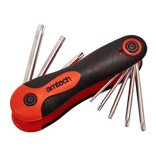 JEU DE CLÉS TORX PLIANTES 8 PIÈCES AMTECH