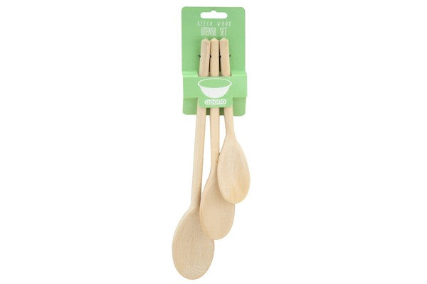 APOLLO SET 3 WOODEN SPOONS 20,25,30 CM