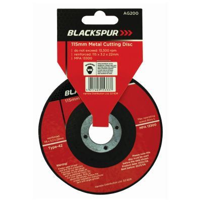 BLACKSPUR Disque à tronçonner 115 x 3,2 mm - Métal