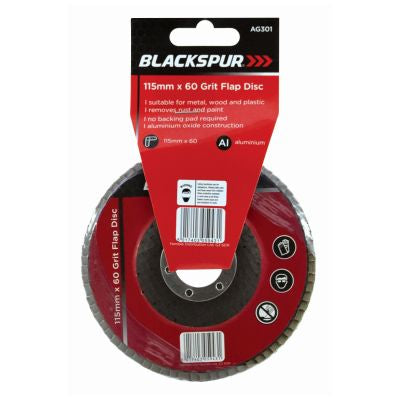 DISQUE À LAMELLES BLACKSPUR 115 MM X GRAIN 60
