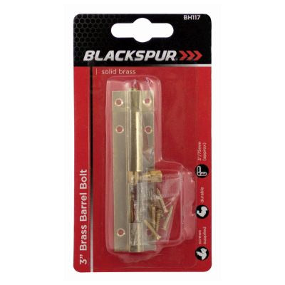 Verrou de porte BLACKSPUR en laiton 3"