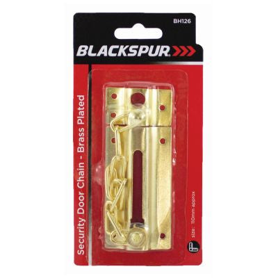 CHAÎNE DE PORTE DE SÉCURITÉ BLACKSPUR - PLAQUÉ LAITON