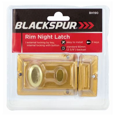 BLACKSPUR NIGHT RIM LATCH