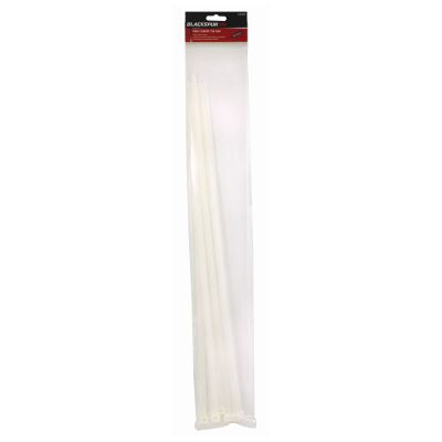 BLACKSPUR LOT DE 10 SERRE-CÂBLES 9 X 550 MM - BLANC