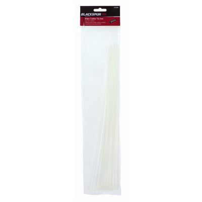 BLACKSPUR LOT DE 30 SERRE-CÂBLES - 38 CM X 4,8 MM - BLANC